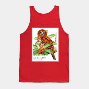 AUSTRALIA : C. I. Hawk-Owl Travel Advertising Print Tank Top